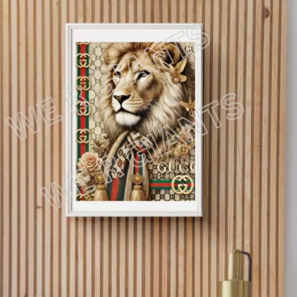 GUCCI LION LUXURY PRINT 18x24 (LIMITED EDITION)